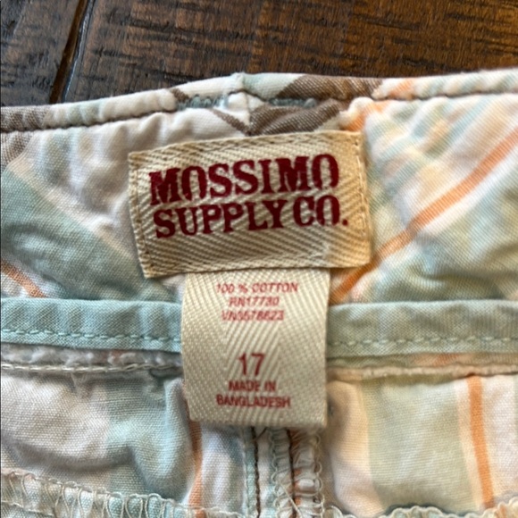 Mossimo Supply Co Brown and Blue Flat Front Shorts - Picture 2 of 3